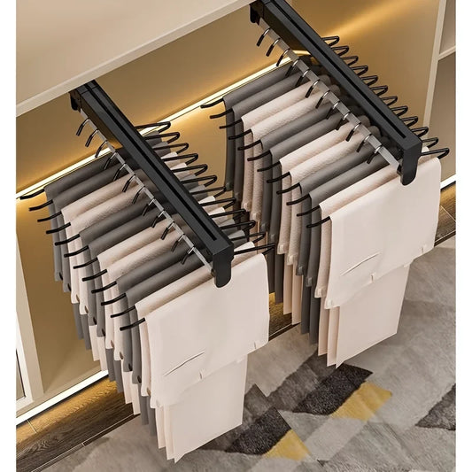 Retractable Wardrobe Hanger Rod